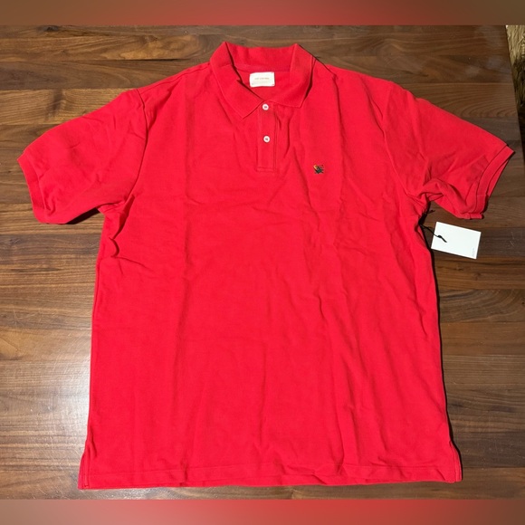 Aime Leon Dore ALD Piqué Polo in True Red SS22 Floral Crest Logo Men’s Size XL - Picture 1 of 8